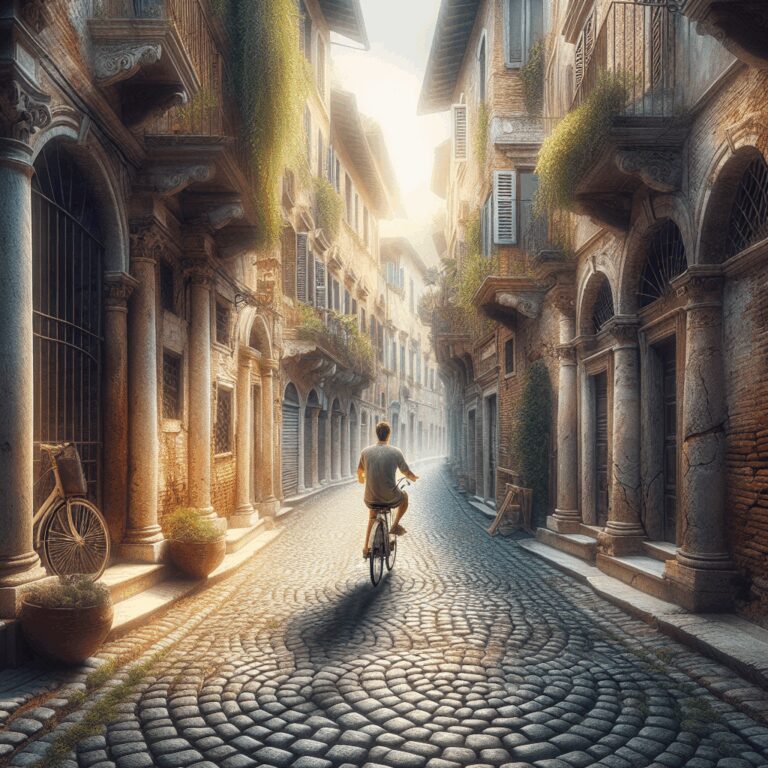Mit dem Fahrrad durch die antiken Straßen - Bild